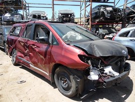2016 Toyota Sienna SE Burgundy 3.5L AT 2WD #Z24687